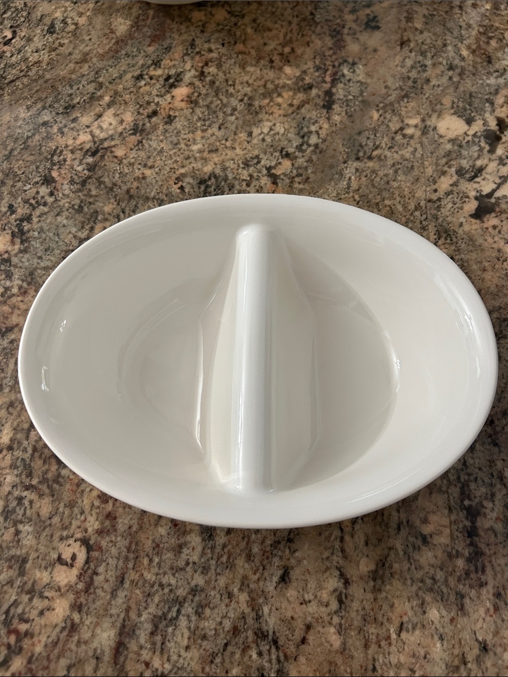Pfaltzgraff “Filigree” White Ceramic Divided Serving Dish - Home Dining